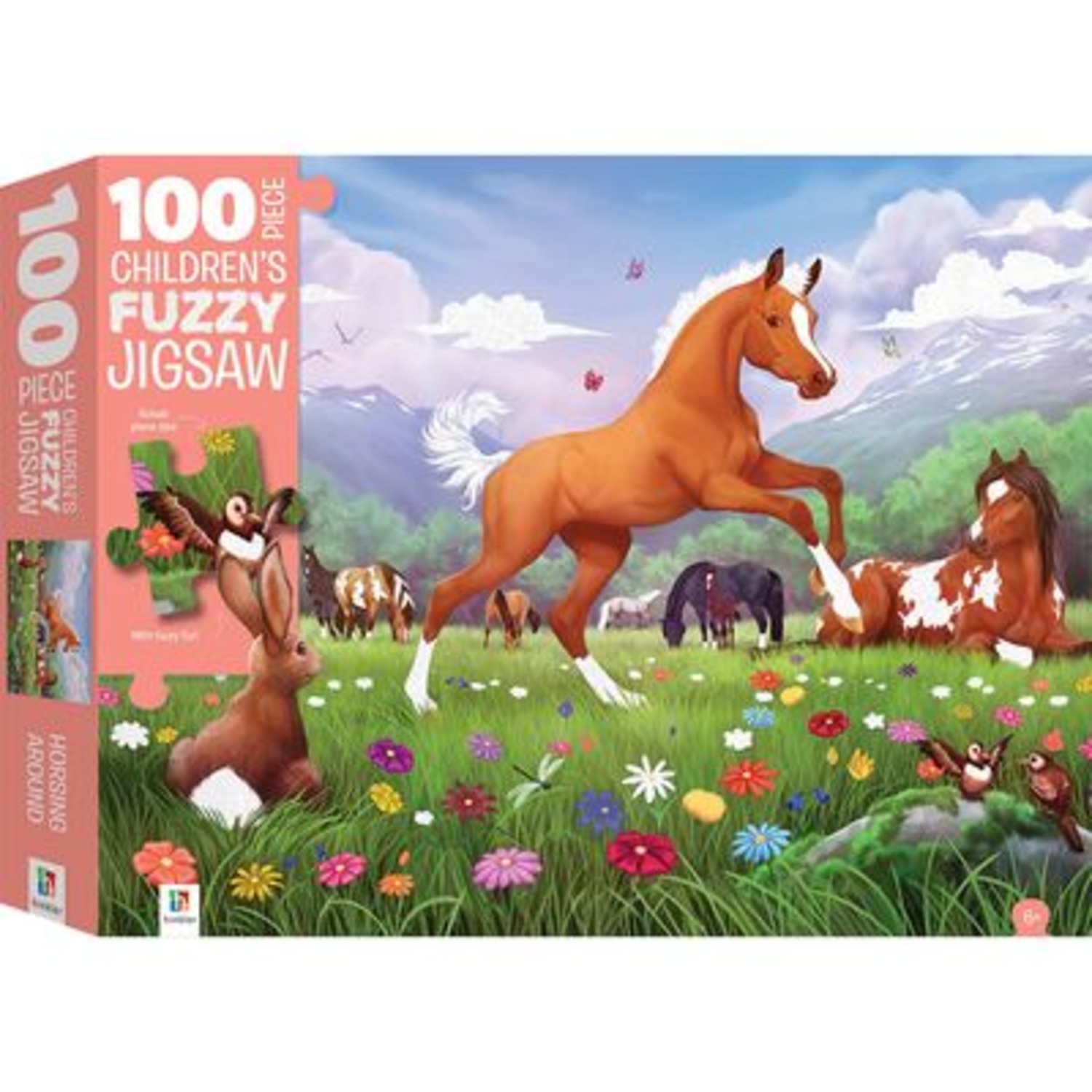 A 100-piece children's fuzzy jigsaw of Carrots, a mischievous foal.