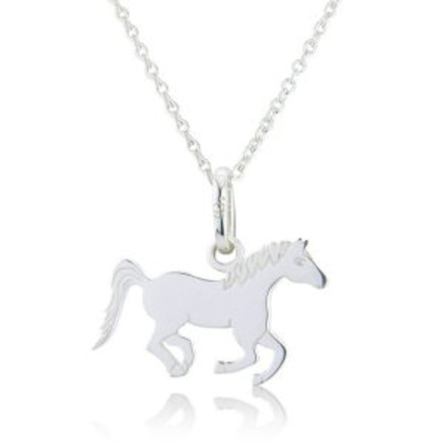Gemma J Running Pony Pendant Necklace
