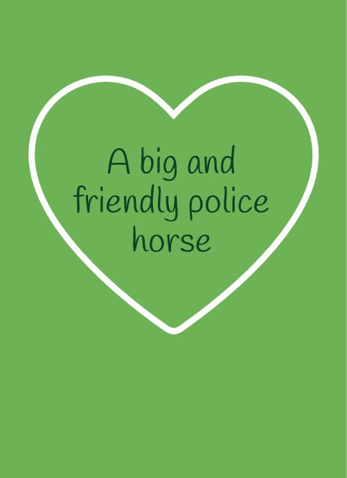 Samson – A big and friendly police horse