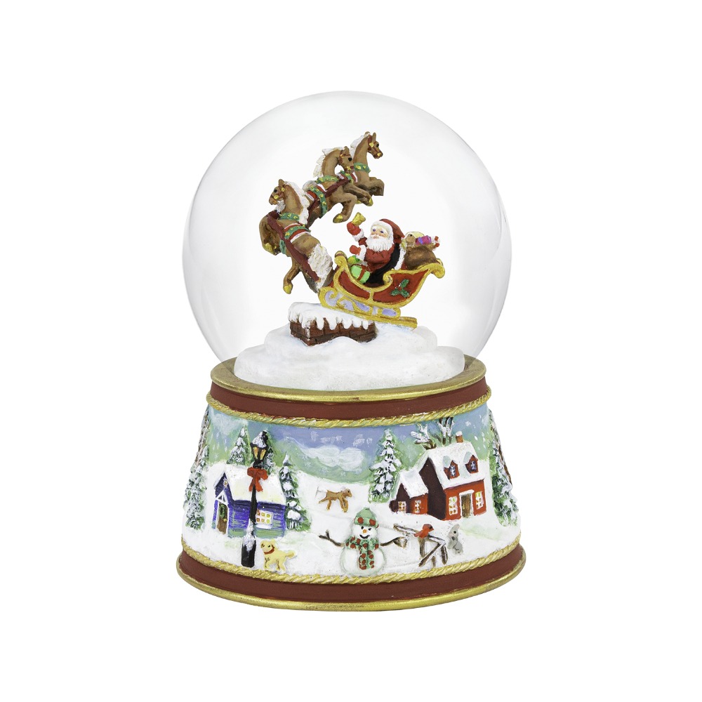 Santa's Sleigh Snow Globe