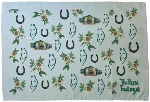 The Horse Trust Tea Towel Mint Green - Image 2